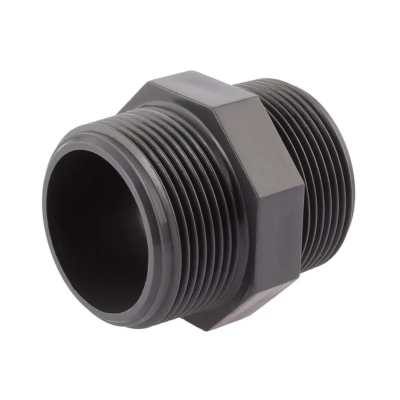 PVC-U Doppelnippel hochwertig 2" (2 x Außengewinde) Neue Kollektion